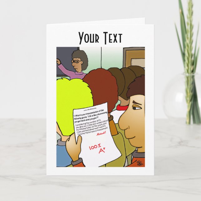 Faltkarte Boomerang Karte (Vorderseite)