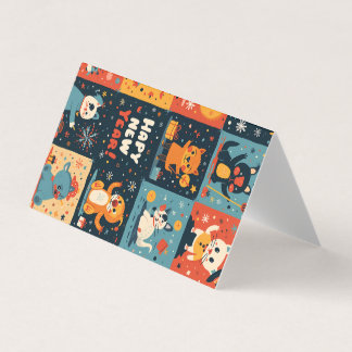 Faltkarte für das neue Jahr