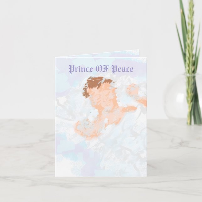 Faltkarte : Geburt Jesu Christi Feiertagskarte (Vorderseite)