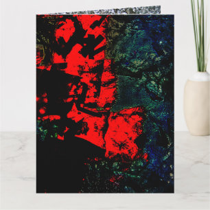 Faltkarte gerecycelt Kunststoff abstrakt Karte