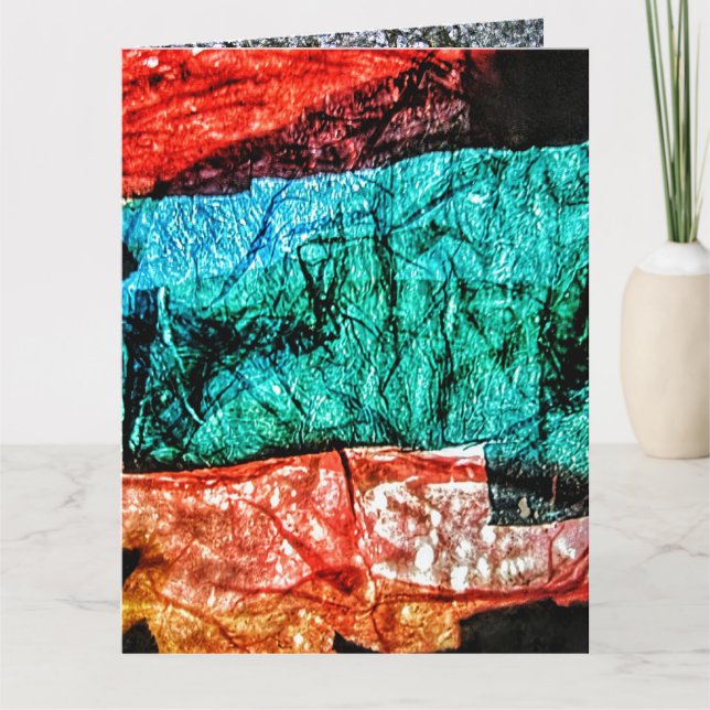 Faltkarte Gerecycelt Plastik-Foto-Druck Karte (Vorderseite)