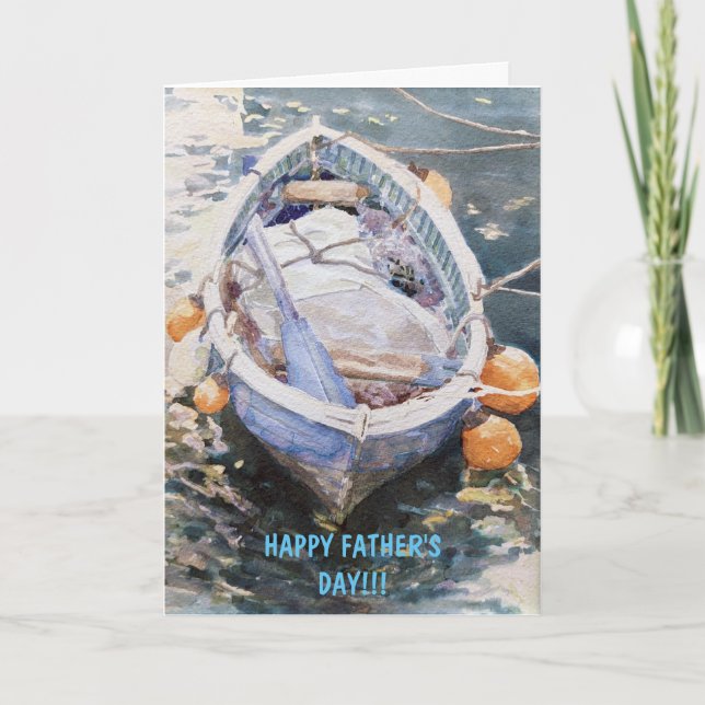 Faltkarte "Glücklicher Tag der Väter" Ankündigung (Vorderseite)