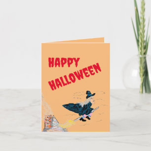 Faltkarte : Glückliches Halloween Karte
