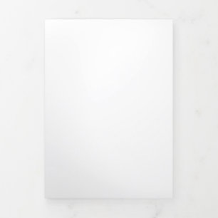 Faltkarte mit 5 Zoll x 7 Zoll, dreifache Buchstabe Dreifach Gefaltete Karte