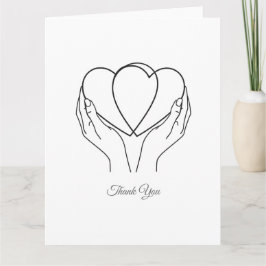 Faltkarte mit Dankesworten Dankeskarte