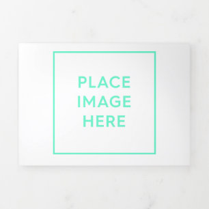 Faltkarte mit doppeltem Buchstaben Dreifach Gefaltete Karte