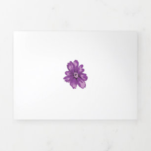 Faltkarte mit doppeltem Buchstaben Dreifach Gefaltete Karte