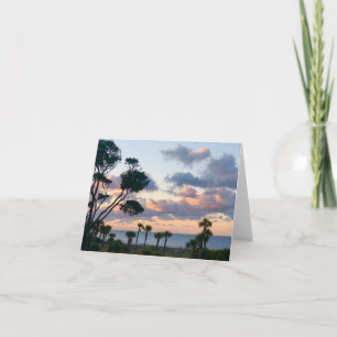 Faltkarte mit Foto des Sonnenuntergangs Karte