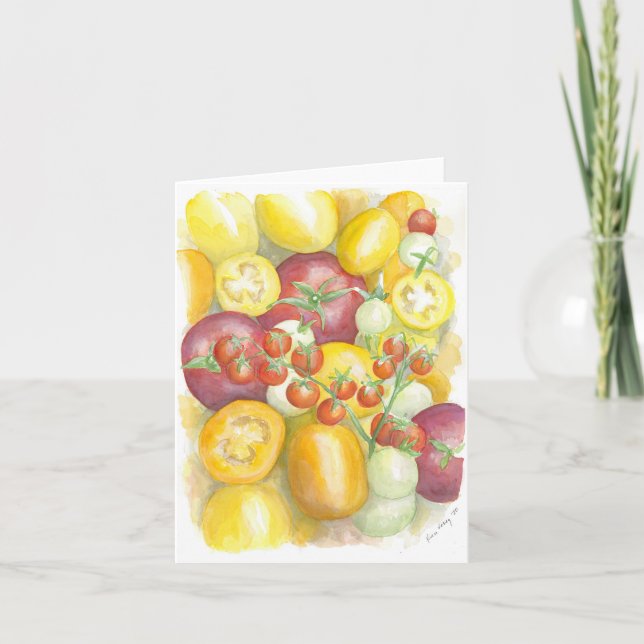 Faltkarte mit originalem Kunstwerk Karte (Vorderseite)