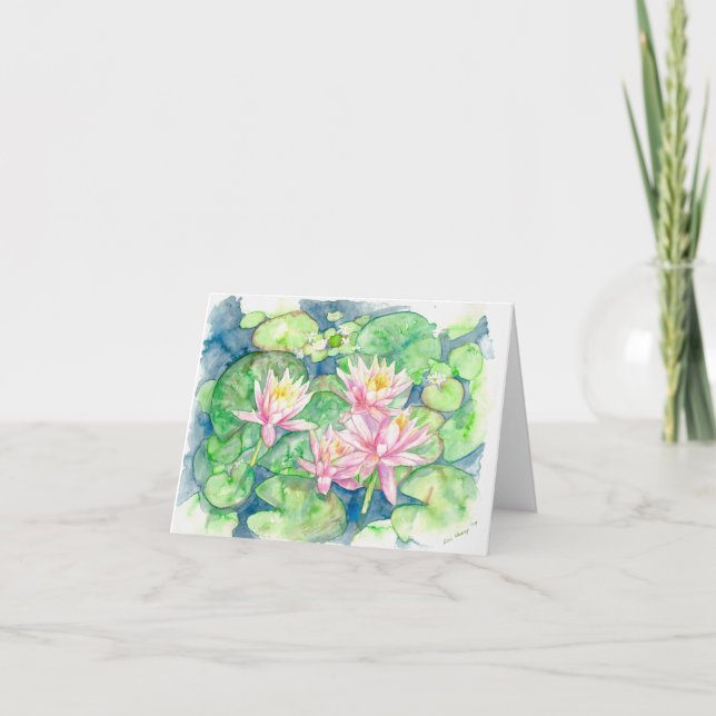 Faltkarte mit originalem Kunstwerk Karte (Vorderseite)