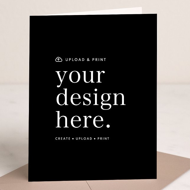 Faltkarte mit vertikaler Ausrichtung | Design-Uplo Karte (Versatile 5x7 folded card template for business, events, weddings, special occasions & more!)