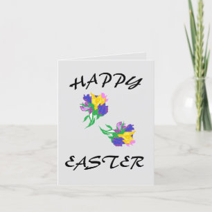 Faltkarte : Osterlilien Feiertagskarte