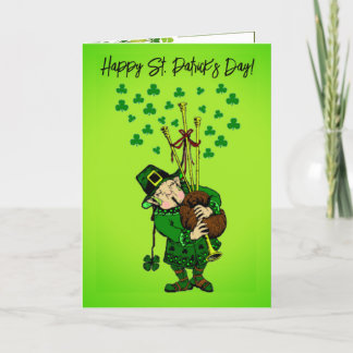 Faltkarte St. Patrick's Day Dankeskarte
