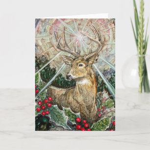 Faltkarte "Weihnachtsstern" Dankeskarte