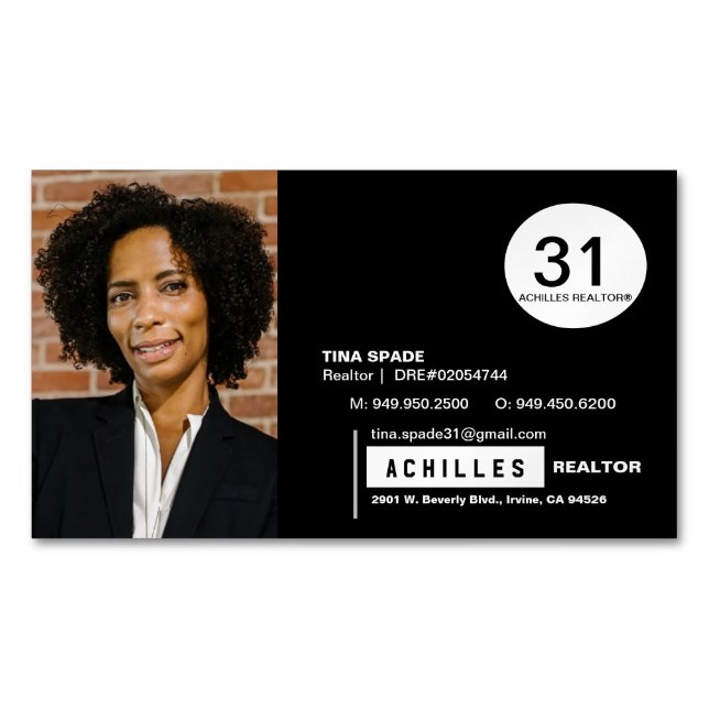 Faltkarten für Kunden Magnetische Visitenkarte (Vorderseite)