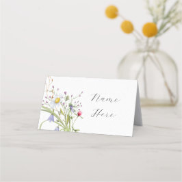 Faltkarten Hochzeitskarte Wildblume Daisy Platzkarte