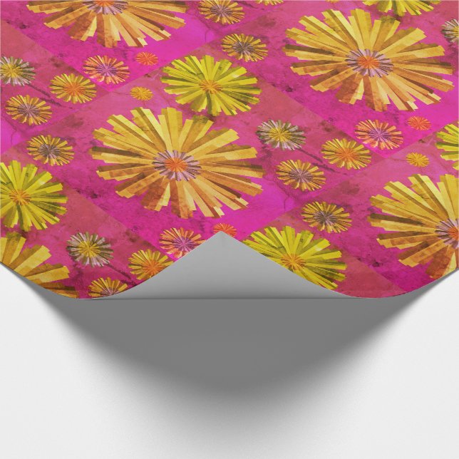 Faltpapier Floral Geschenkpapier (Ecke)