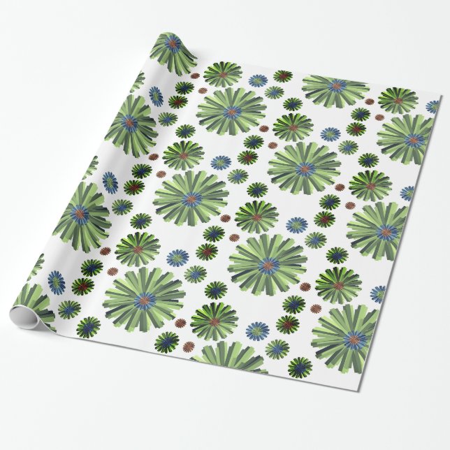 Faltpapier Floral Geschenkpapier (Ungerollt)