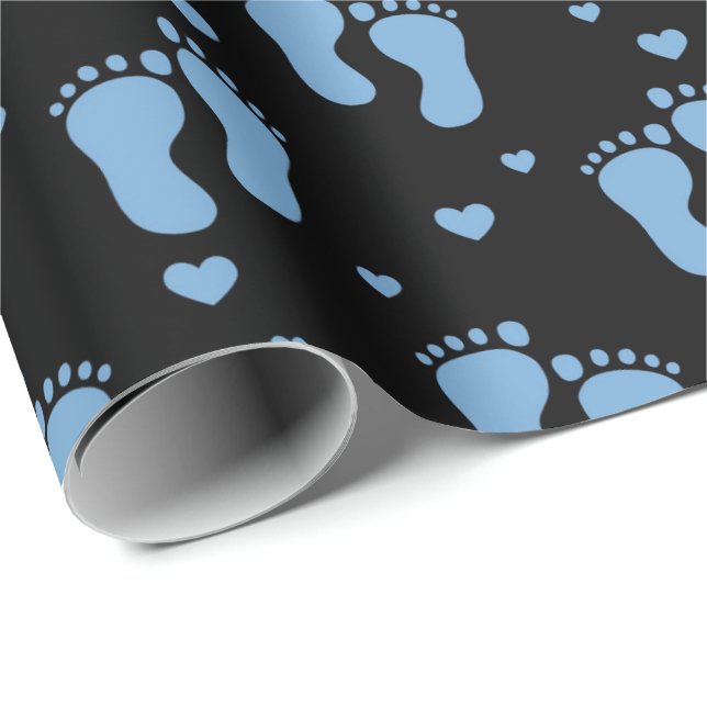 Faltpapier für Babyfüßchen Geschenkpapier (Rolleneckpunkt)