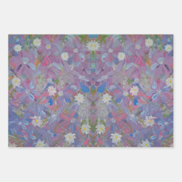 Faltpapier für das Blumensortiment des Frühjahrs Geschenkpapier Set