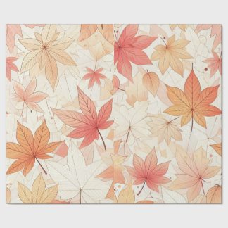 Faltpapier für die Herbstmapselblattverpackung Geschenkpapier