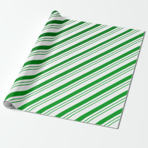 Faltpapier für grüne Candy-Streifen Geschenkpapier