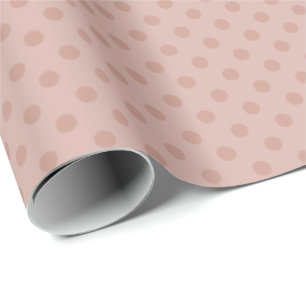 Faltpapier für Hazy taupe/Rose-Mikro-Punkte Geschenkpapier