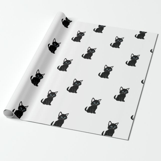 Faltpapier für Katzen Geschenkpapier (Ungerollt)