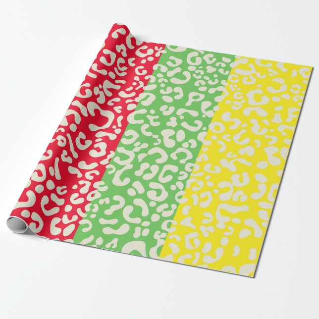 Faltpapier für Tierleoparden Geschenkpapier (Ungerollt)
