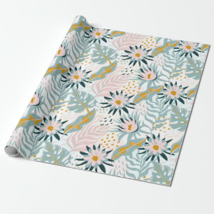 Faltpapier mit Blumenmuster Geschenkpapier