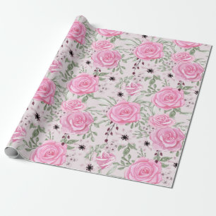 Faltpapier mit Blumenmuster Geschenkpapier