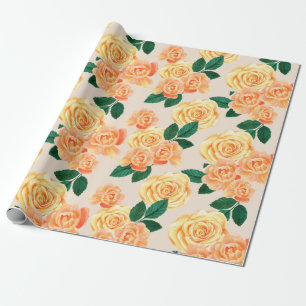 Faltpapier mit Blumenmuster Geschenkpapier