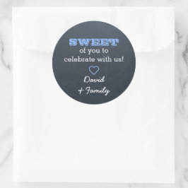 Faltschachtel Blue Sweet Leckerei Bag Sticker