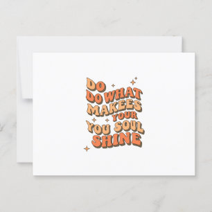 Faltschachtel Dankekarte - Tu, was dein Soul macht Postkarte