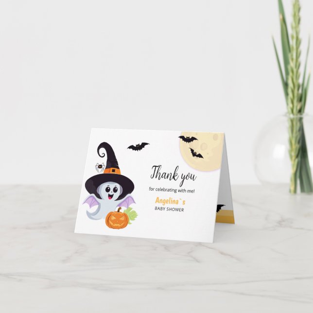 Faltschachtel Dankeschön-Karte für Babydusche. Dankeskarte (Vorderseite)