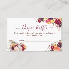 Faltschachtel für das Blumenmuster Babyduschengehä Visitenkarte