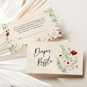 Faltschachtel für das Blumenmuster Babyduschengehä Visitenkarte