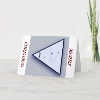 Faltschachtel für die Urlaubskarte Skidesign Feiertagskarte