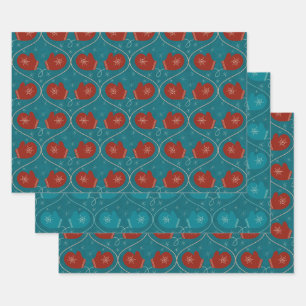 Faltschachtel für Mitten 3 Geschenkpapier Set