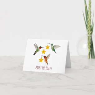 Faltschachtel für Vögel Feiertagskarte
