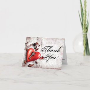 Faltschachtel mit dem Country-Holzschlüssel für me Dankeskarte
