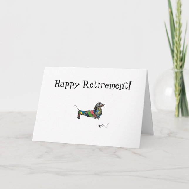 Faltschachtel-Rentenkarte Dankeskarte (Vorderseite)