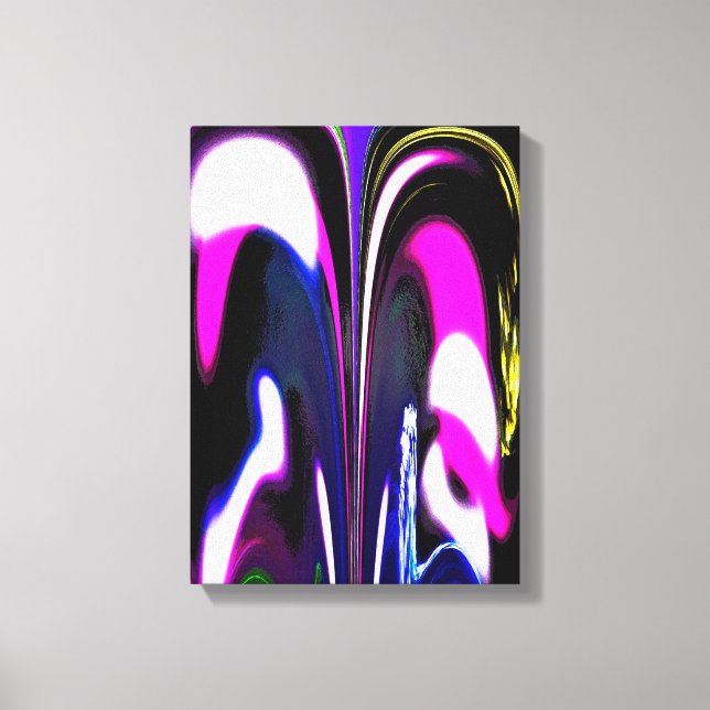 Faltzeit abstrakte Kunst Leinwanddruck (Vorderseite)
