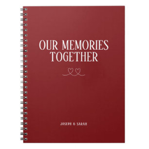 Falu Red Unsere Erinnerungen zusammen Notebook Notizblock