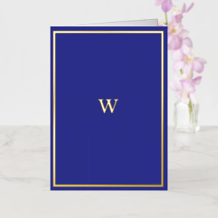 Falzkarte für das Real Gold Foil Monogramm