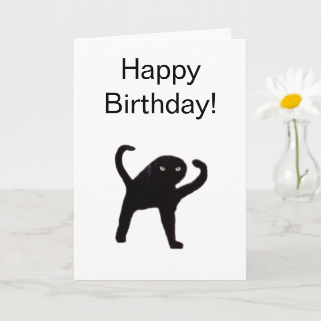 Falzkarte Verfluchte Cat Meme Karte (Kleine Pflanze)