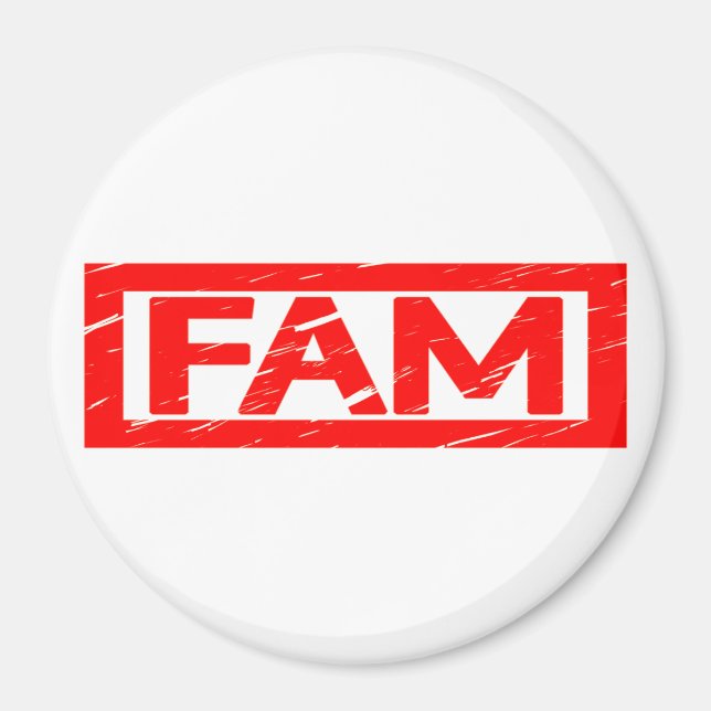 Fam Briefmarke Magnet (Vorne)