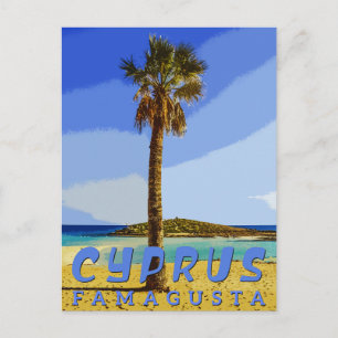 Famagusta Zypern - Zypern Strände Feiertagspostkarte