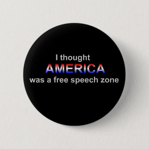 fAmerica Redefreiheit-Zonenknopf Button