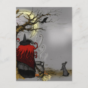 FAMILIAR HALLOWEEN POSTKARTE